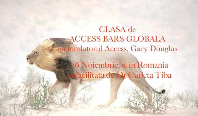 Access Bars cu fondatorul Access, Gary Douglas (clasa de Bars globala) - 26 noiembrie 2014