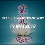 BUCURESTI | Curs practicant Reiki, gradul I – din 19 mai 2018