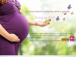 Terapie antifumat marca Allen Carr, dedicata gravidelor