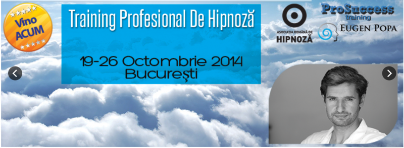 Training profesional de hipnoza cu Eugen Popa - Bucuresti