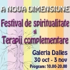 “A Noua Dimensiune” – Festivalul de Spiritualitate şi <span style='background-color: #f4c8d5'>Terapii Complementare</span>, 30 oct – 3 nov, Bucuresti