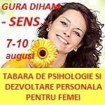 Tabara Sens, editia V: program complex de psihologie si dezvoltare personala dedicat femeilor | 7-10 august 2014, Gura Diham
