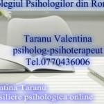 Taranu Valentina – Psiholog | Psihoterapeut – Constanta
